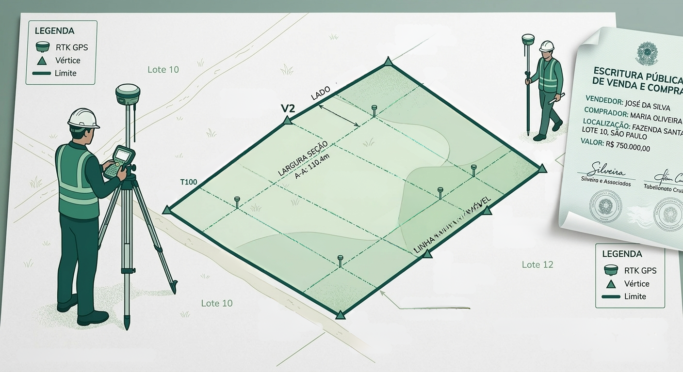 levantamento topográfico utilizado na venda de imóvel