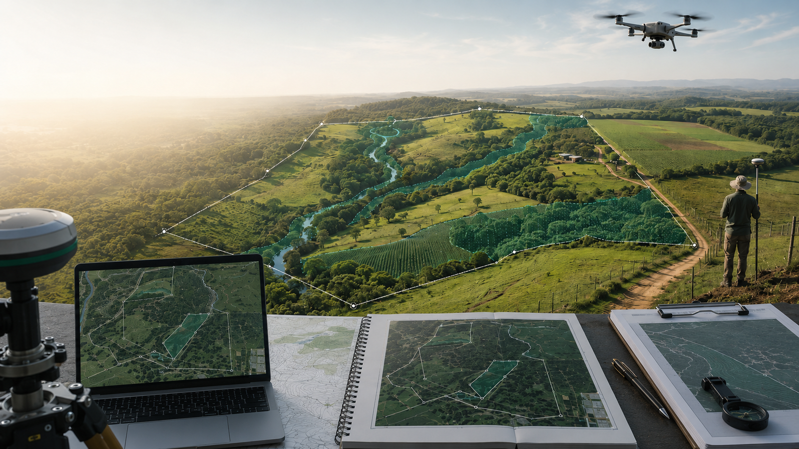 Mapa ambiental de imóvel rural na Bahia com divisas, APP e análise técnica para CAR e CEFIR.
